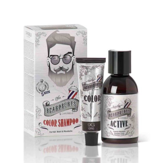 Beardburys Tinte para Barba y Bigote | Champú...